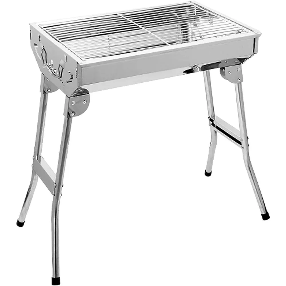 Barbecue Pliable en Acier Inoxydable pour Camping – شواية محمولة