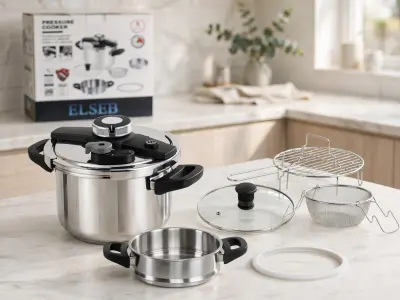 ضغط ELSEB 7 لتر - 8 قطع -cocotte