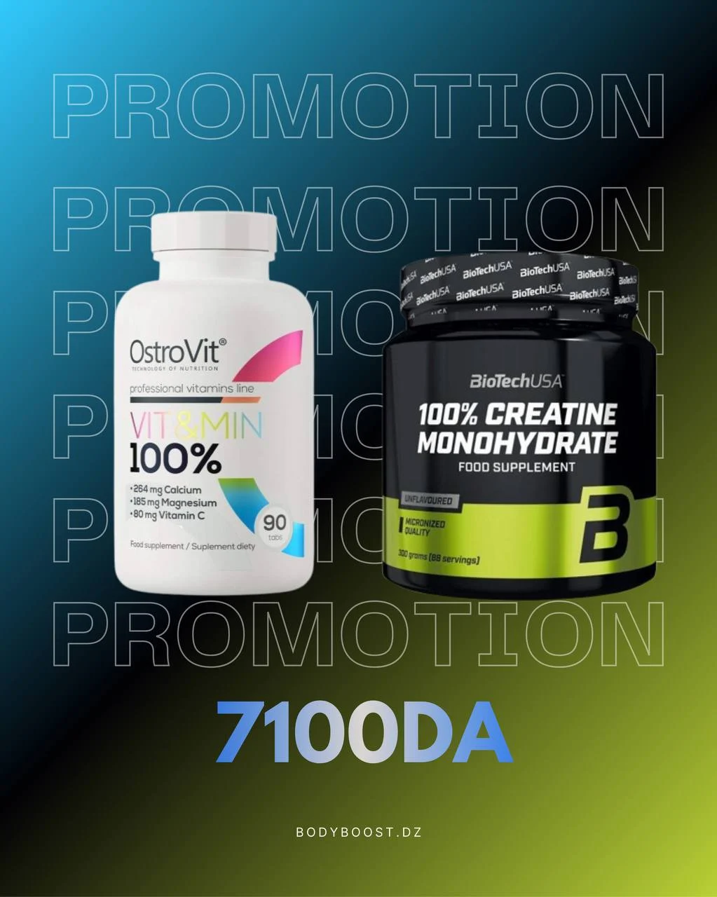 Biotech Creatine 300g+ Vit&Min Ostrovit 90 Tabs