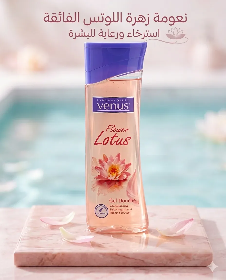 Venus جال دوش بعطر زهرة اللوتس 240ml