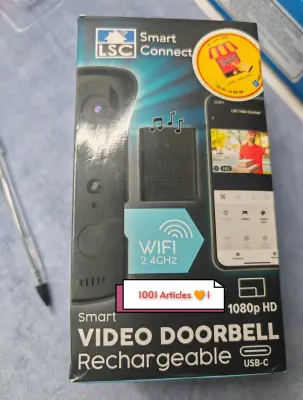 LSC DOORBELL - Tuya Smart Wi-Fi, Sonnette 🛎️ video rechargeable