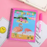 Magic Book réutilisable avec des dessins animés pour enfants et un stylo à eau