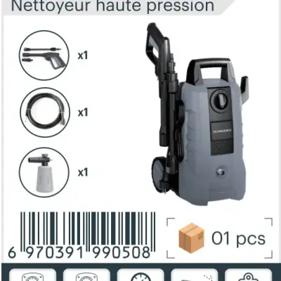 Nettoyeur haute pression Schneider 1700w 1500