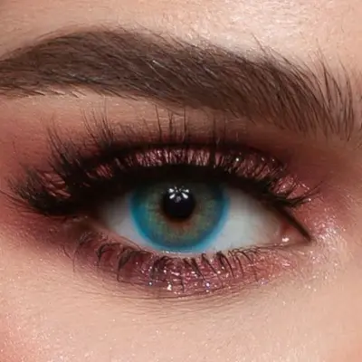 Blue lentille