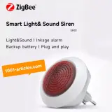 Sirène de sécurité intelligente Meian - Sonore et lumineuse Tuya Smart Zigbee.