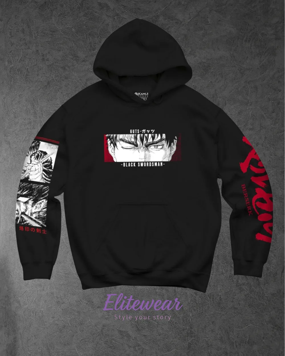 HOODIE OVERSIZE BERSERK MANCHE