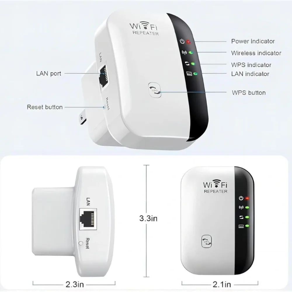 Amplificateur de Signal WiFi 300 Mbps – مقوي إشارة الواي فاي