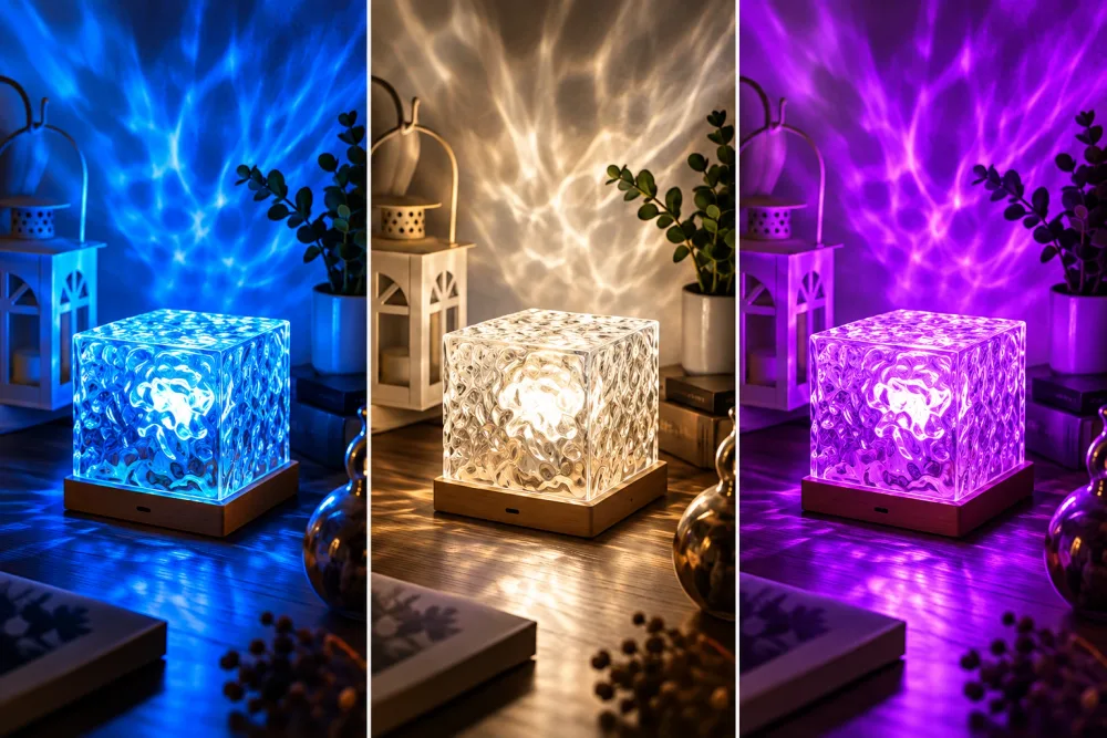 مصباح الكريستال السحري RGB