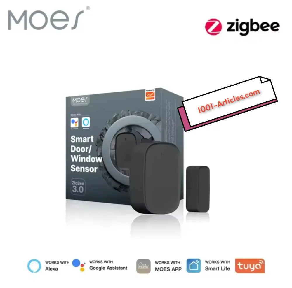 Capteur intelligent d'ouverture de porte / fenêtre - MOES Tuya Smart Zigbee