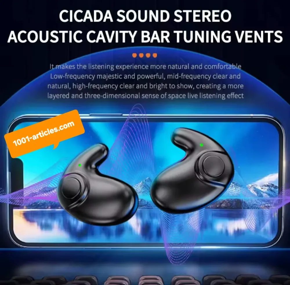 Écouteurs Intra-Auriculaire, Compacts, Wireless Bluetooth Confortables.