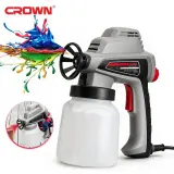Pistolet à Peinture Électrique Crown 80W 700ml CT31012 Pression 140 Bar - مسدس رش دهان كهربائي 80 واط سعة 700 مل من كراون