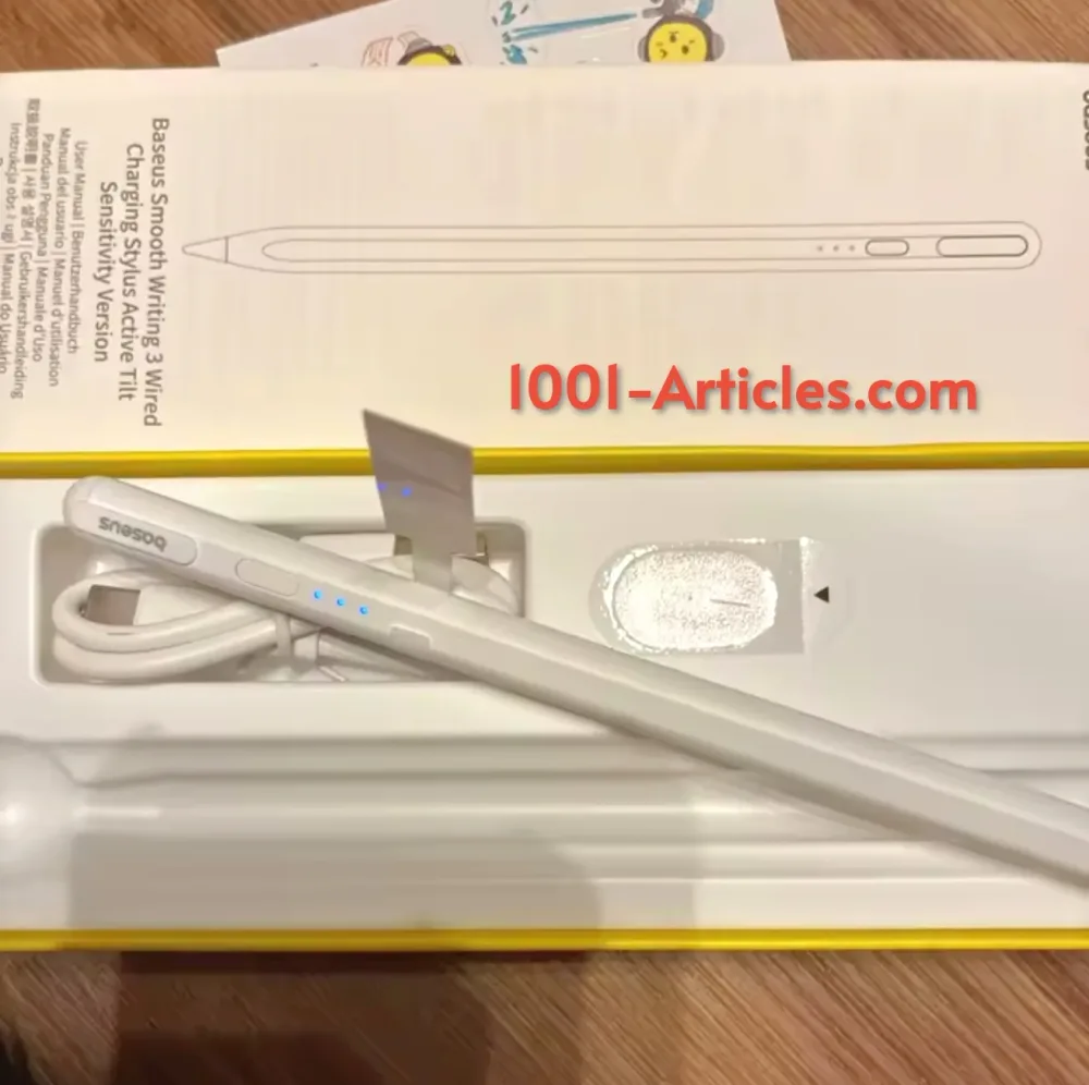 Baseus Smooth Writing 3 Stylus Magnetic Design - Stylet LED pour Apple Ipad