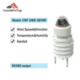 Capteur ultrasonique de vitesse et de direction du vent RS485, température, humidité, bruit, PM2.5, pression, luminosité, pluie, petite station météo
