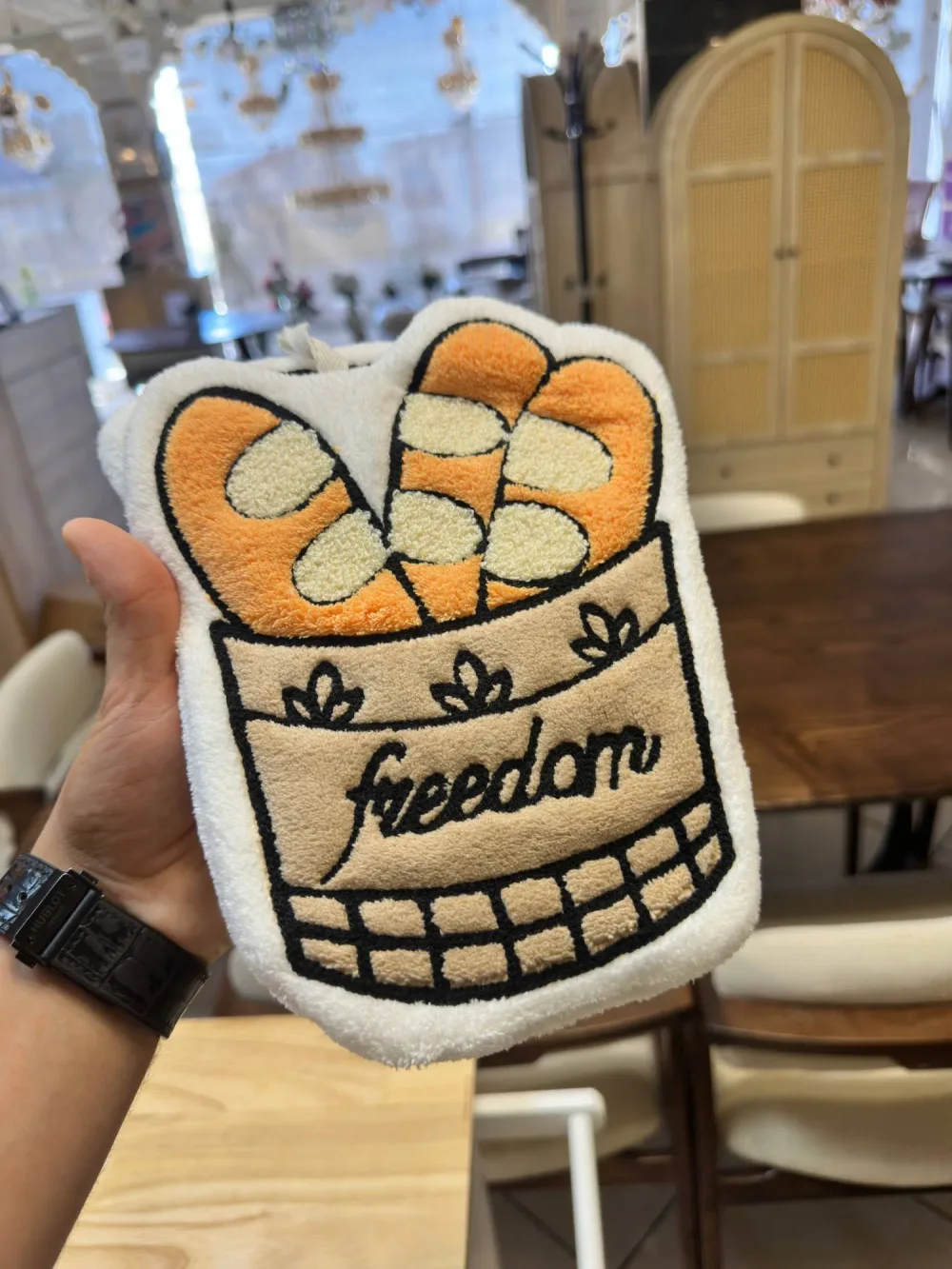 Collection de Serviettes de Cuisine Brodées – Thème Café & Gourmandise