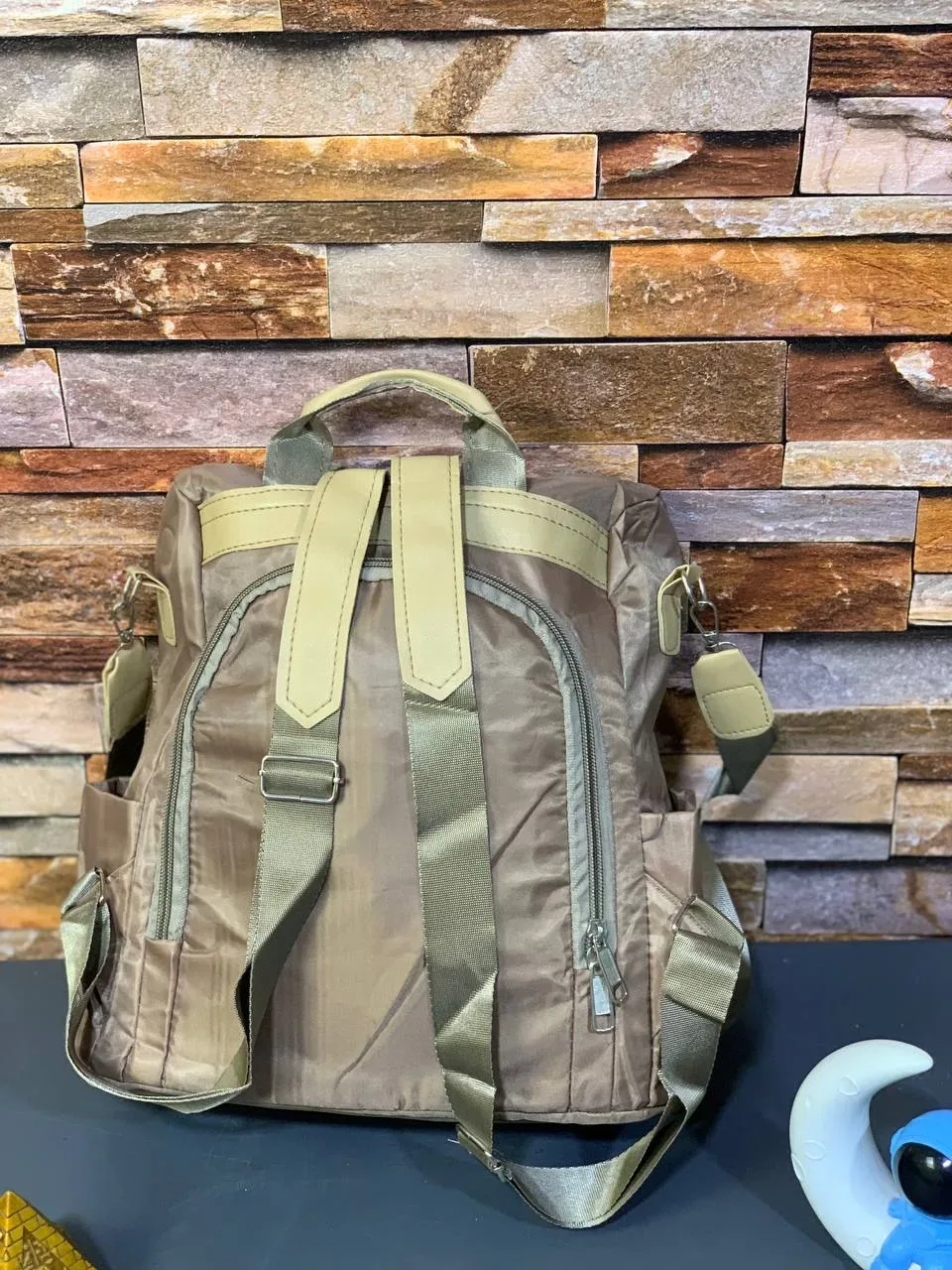 Sac à dos oxford Antivol étanche Pour Femme – Biege