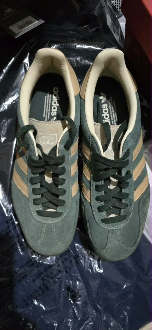 Adidas Gazelle Indoor Shadow Green Warm Sandstone
