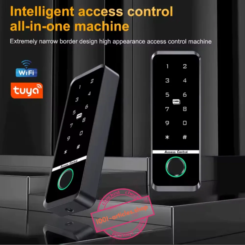 Clavier / Panneau de control d'accès - empreinte digitale - RFID - WiFi Tuya Smart.