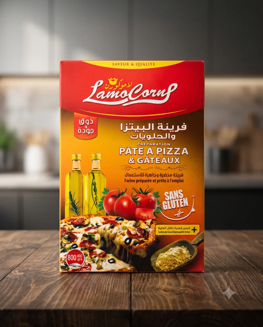 Lamocorne-preparation pate a pizza & gateaux -800g