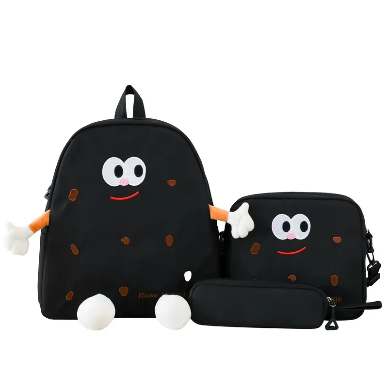 Ensemble de sac d’école Kawai pour adolescents 3Pcs  – محفظة 3 قطع كاواي