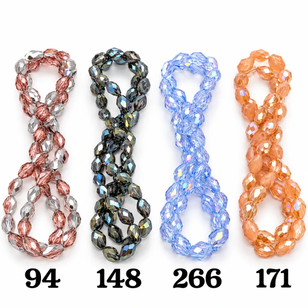 Cristal Goute 8*11 Qty:10 fil