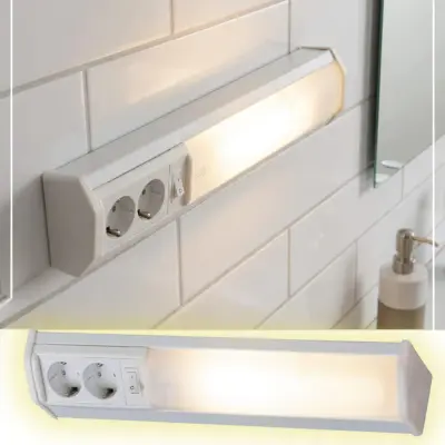 Applique murale linéaire 10W 50cm avec 2 prises - مصباح جداري خطي مزود بمقبسين