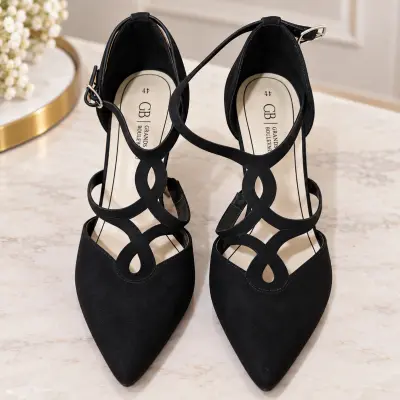Escarpins Femme Grandes Boulevards Noirs à Bout Pointu – Pointure 41