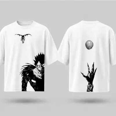 T-shirt Oversize Death Note - Ryuk & sa Pomme