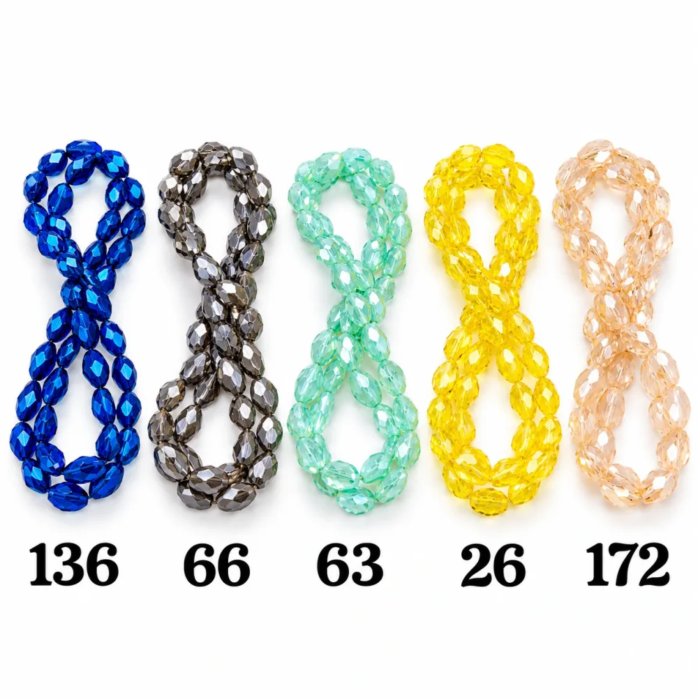 Cristal Goute 8*11 Qty:10 fil