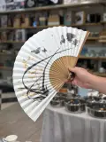 Éventail Pliant en Bambou – Style Asiatique Traditionnel 🎋