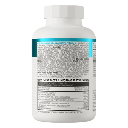 Glucosamine + MSM + Chondroïtine + Vitamine C 90 comprimés