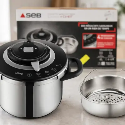 طنجرة ضغطSEB Clipso + CHEF 6 لتر 6