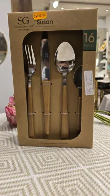 🍴 SET 16 PIÈCES COUVERTS SECRET DE GOURMET SUSAN