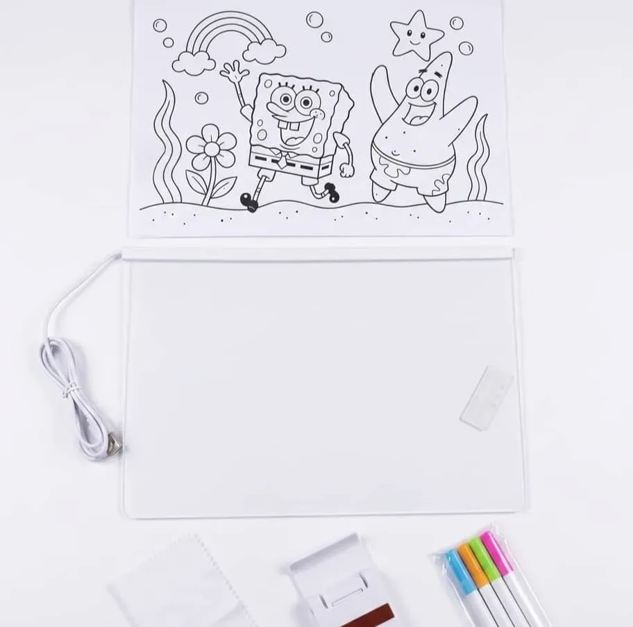 لوحة الرسم والكتابة المضيئة للأطفال