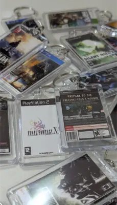 Porte clés cover jeux video