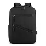 Sac à dos homme avec sac bandoulière et trousse 3en1 noir 127772-5 – محفظة ظهر رجالية 3 قطع أسود