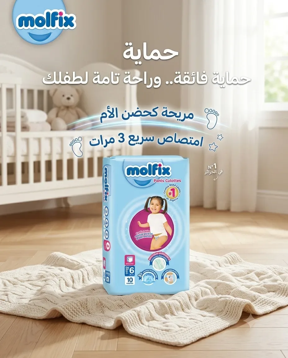 Molfix حفاظة كلوت 6-10