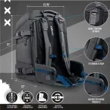Sac à dos Sklon pour chaussures de ski , extensible 55-65 litres - étanche pour les voyages