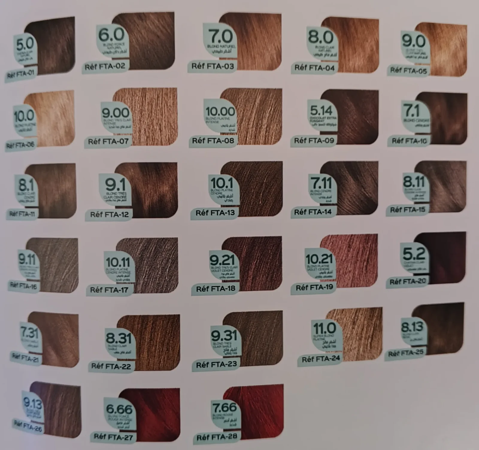 Coloration a faible taux d'ammoniaque صبغة الشعر ذات نسبة منخفضة من الأمونيا