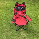 chaise Pliable de Camping pour Enfants Structure En Acier avec Porte-Gobelet et Sac de Transport - كرسي تخييم قابل للطي للأطفال