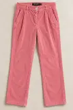 Pantalon Femme Burton of London en Velours Côtelé Rose – Taille 36