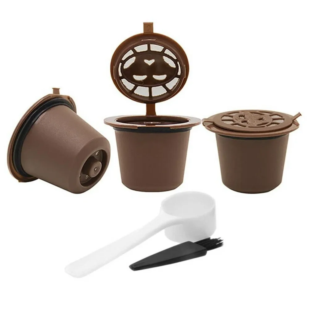 Pack 3Pcs Capsules Réutilisables Pour Machine À Café Nespresso – كبسولات قهوة قابلة لإعادة الملء