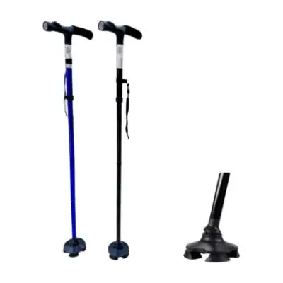 canne T luxe réglable ventouse
