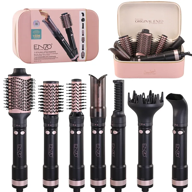 Kit de coiffage PACK ENZO Professional 7-in-1 1500W – Système de Coiffage Multifonction avec 7 Accessoires EN-760