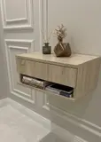 Table de nuit murale بفتحة عملية بالاسفل