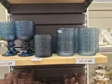 COLLECTION DE VERRES TEXTURÉS PERLÉS - BLEU GRIS