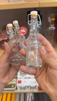 Bouteilles décoratives en verre avec bouchon hermétique – Design vintage