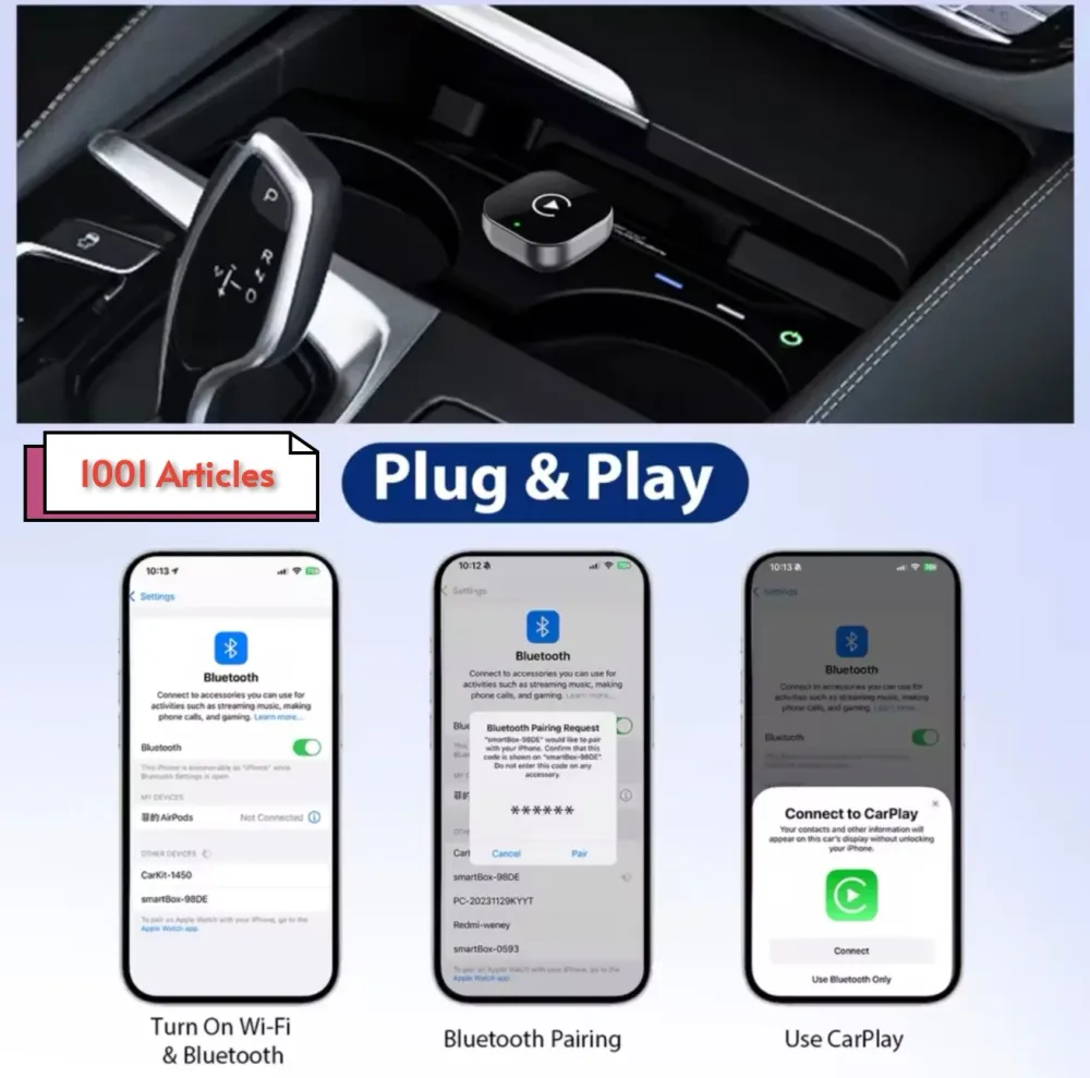 mini Adaptateur Pionray Car Play - Android Auto