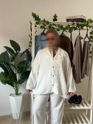 Ensemble SABAYA qualité supérieure en BLANC