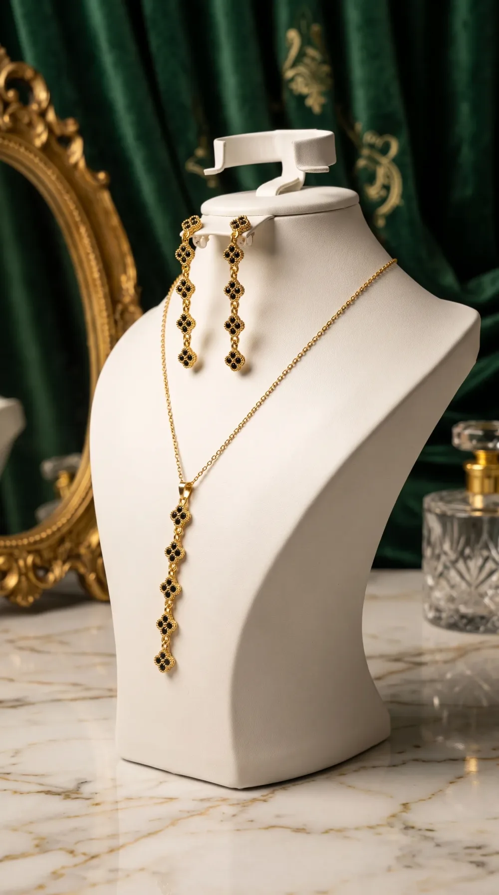 ENSEMBLE VAN CLEEF  2 PIECES EN ACIER INOXYDABLE