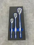 JEU DE CLIQUET 3PCS 1/2” 3/8” 1/4”